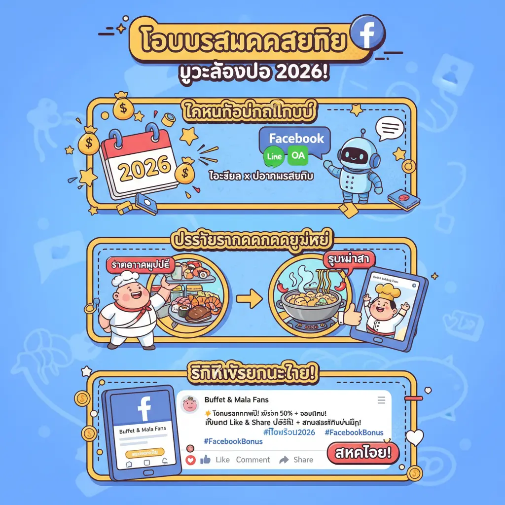 โบนัสสมัครสมาชิก - Facebook